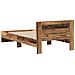 Struttura letto con testata Legno vecchio 100 x 200 cm - Foto miniatura 8