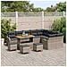 Set Divano da Giardino 13 pcs Grigio 110 x 55 x 71 cm - Foto miniatura 3