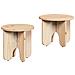 Tavolino da salotto 2 pcs Naturale 39.5 x 39.5 x 30 cm - Foto miniatura 1