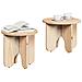 Tavolino da salotto 2 pcs Naturale 39.5 x 39.5 x 30 cm - Foto miniatura 3