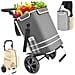Carrello Spesa Pieghevole 56l Grigio Borsa Termica Trolley Portaspesa E Tracolla - Foto miniatura 1
