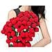 Coperta Bouquet Di Rose - 52 Fiori, 80cm - Morbido Plaid In Poliestere Red - Foto miniatura 1