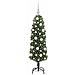 Albero di Natale artificiale con 150 LED Verde 120 cm - Foto miniatura 3