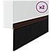 Spazzole per porte autoadesive 2 pcs Marrone 100 cm - Foto miniatura 3