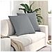 Cuscini da Divano 2 pcs Grigio chiaro 80 x 80 cm Tessuto - Foto miniatura 2