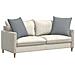 Cuscini da Divano 2 pcs Grigio chiaro 80 x 80 cm Tessuto - Foto miniatura 3