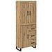 Credenza con cassetto Rovere artigianale 69,5 x 34 x 180 cm - Foto miniatura 1
