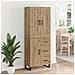 Credenza con cassetto Rovere artigianale 69,5 x 34 x 180 cm - Foto miniatura 4