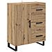Credenza con cassetto Rovere artigianale 69,5 x 34 x 180 cm - Foto miniatura 6