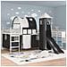 Struttura del letto loft per bambini Bianco e Nero 90 x 200 cm - Foto miniatura 3