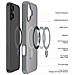Cover per iPhone 16 - TPU+PC, Grigio, MagSafe - Foto miniatura 4