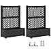 Vaso Grande con Direzione 2 pcs Antracite 143 x 143 x 133,5 cm - Foto miniatura 5