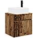 Mobile lavabo da parete Legno antico 49 x 41 x 63 cm - Foto miniatura 1
