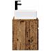 Mobile lavabo da parete Legno antico 49 x 41 x 63 cm - Foto miniatura 2