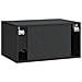 Mobile Porta TV da Muro Nero 59,5 x 41 x 30 cm - Foto miniatura 6