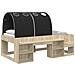 Letto con Tunnel 3 pz Rovere Sonoma e Nero Legno ingegnerizzato - Foto miniatura 1