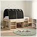 Letto con Tunnel 3 pz Rovere Sonoma e Nero Legno ingegnerizzato - Foto miniatura 2