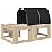 Letto con Tunnel 3 pz Rovere Sonoma e Nero Legno ingegnerizzato - Foto miniatura 8