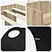 Letto con Tunnel 3 pz Rovere Sonoma e Nero Legno ingegnerizzato - Foto miniatura 9