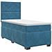 Letto box spring con materasso Blu 80 x 200 cm Velluto - Foto miniatura 1
