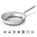 Padella Saltapasta in Lega di Alluminio con Manico in Acciaio per Uso Professionale - Diametro 32 cm - Foto miniatura 2