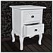 Coppia di Comodini in Legno con Cassetti Colore Bianco - Foto miniatura 4
