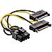 Adattatore 2x SATA 9 Pin > PCIe 6+2 Pin - Foto miniatura 2