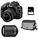 D3400 + 18-55Mm Vr + 55-200Mm Vr Ii Ha + Borsa + 4Gb Sd - Foto miniatura 1