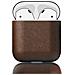 Cover Custodia Airpods 1 E 2 Vera Pelle Ricarica Wireless Nomad Marrone - Foto miniatura 2