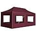 Gazebo Professionale Pieghevole Alluminio con Pareti 6x3m Vino - Foto miniatura 1