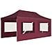 Gazebo Professionale Pieghevole Alluminio con Pareti 6x3m Vino - Foto miniatura 6
