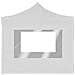 Gazebo Pieghevole con Pareti in Alluminio 3x3 m Bianco - Foto miniatura 7