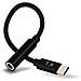 Adattatore Audio Usb Tipo C A Jack 3,5 Mm Qualità Audio 12cm Hl-102 - Nero - Foto miniatura 3