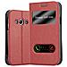 Custodia Compatibile Con Samsung Galaxy Xcover 3 In Rosso Zafferano - Coperchio Protettivo Con Chiusura Magnetica, Funzione Stand E 2 Finestre Di Visualizzazione - Foto miniatura 1