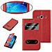 Custodia Compatibile Con Samsung Galaxy Xcover 3 In Rosso Zafferano - Coperchio Protettivo Con Chiusura Magnetica, Funzione Stand E 2 Finestre Di Visualizzazione - Foto miniatura 7