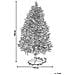 Albero Di Natale Innevato Pre-illuminato Verde 180 Cm Palomar - Foto miniatura 4