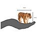 387.003 Statuetta Animal Bengalaarancione-nero15,5 X 3.8 X 6.5 Cm-1 Pezzo - Foto miniatura 3