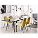 Tavolo Da Pranzo Allungabile Effetto Legno Nero 160/200 X 90 Cm Irvington - Foto miniatura 3