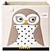 3 Germogli Ubxowl Storage Box Cubo Contenitore, 33 X 33 X 33 Cm, Multi-color (gufo Bianco)  - Foto miniatura 5