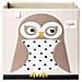 3 Germogli Ubxowl Storage Box Cubo Contenitore, 33 X 33 X 33 Cm, Multi-color (gufo Bianco)  - Foto miniatura 1