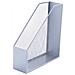 Portariviste In Metallo 9,5x29,5x25,8 Cm Argento Kf00845 - Foto miniatura 1