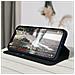 Custodia Folio Iphone 12 Pro Max Portafoglio Funzione Supporto Video Blu - Foto miniatura 3