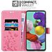 Cadorabo Custodia Compatibile Con Samsung Galaxy A51 5g In Rosa Fiore - Coperchio Protettivo In Design Floreale Con Chiusura Magnetica, Funzione Stand E Slot Per Carte - Foto miniatura 3