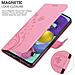 Cadorabo Custodia Compatibile Con Samsung Galaxy A51 5g In Rosa Fiore - Coperchio Protettivo In Design Floreale Con Chiusura Magnetica, Funzione Stand E Slot Per Carte - Foto miniatura 5