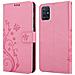 Cadorabo Custodia Compatibile Con Samsung Galaxy A51 5g In Rosa Fiore - Coperchio Protettivo In Design Floreale Con Chiusura Magnetica, Funzione Stand E Slot Per Carte - Foto miniatura 8