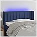 Testiera A Led Blu 83x16x78/88 Cm In Tessuto - Foto miniatura 1