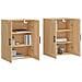 Armadietti A Parete 2 Pz Rovere Sonoma In Legno Multistrato - Foto miniatura 4