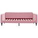 Divano Letto Estraibile Con Cassetti Rosa 100x200 Cm Velluto - Foto miniatura 6