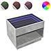 Tavolino Da Salotto Con Led Infinity Grigio Cemento 70x50x50 Cm - Foto miniatura 2