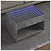 Tavolino Da Salotto Con Led Infinity Grigio Cemento 70x50x50 Cm - Foto miniatura 1